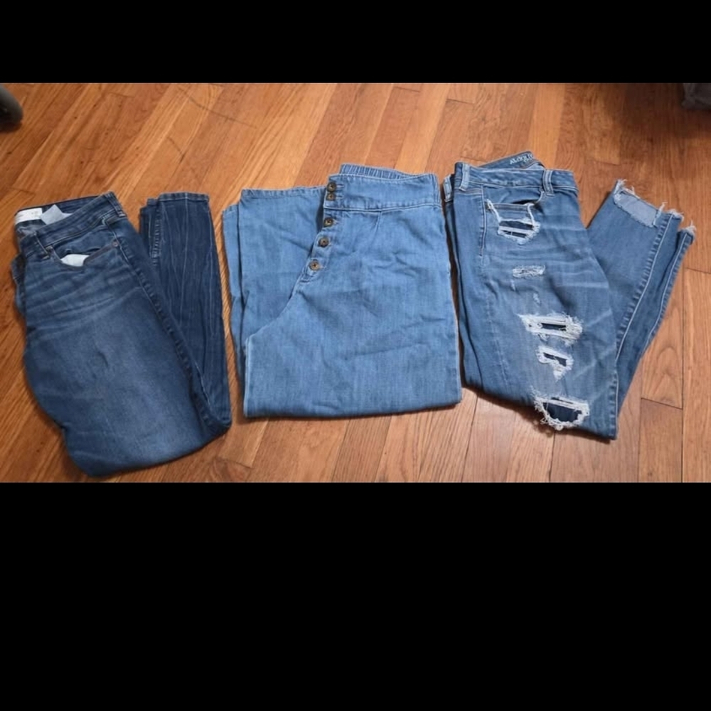 Abercrombie and Fitch, Hollister, and American Eagle Jeans